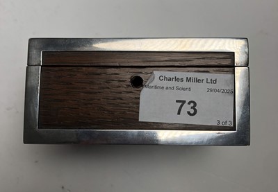 Lot 73 - SILVER-MOUNTED CIGAR AND CIGARETTE BOXES MADE FROM WOOD RECOVERED FROM THE S.S. 'FUKUI MARU' (EX-'ABERGELDIE'), AFTER SHE WAS SUNK AS A BLOCKSHIP AT PORT ARTHUR DURING THE RUSSO-JAPANESE WAR OF 1904