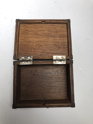 Lot 73 - SILVER-MOUNTED CIGAR AND CIGARETTE BOXES MADE FROM WOOD RECOVERED FROM THE S.S. 'FUKUI MARU' (EX-'ABERGELDIE'), AFTER SHE WAS SUNK AS A BLOCKSHIP AT PORT ARTHUR DURING THE RUSSO-JAPANESE WAR OF 1904