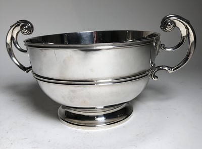 Lot 91 - A PRESENTATION IRISH SILVER ROSE BOWL, 1894
