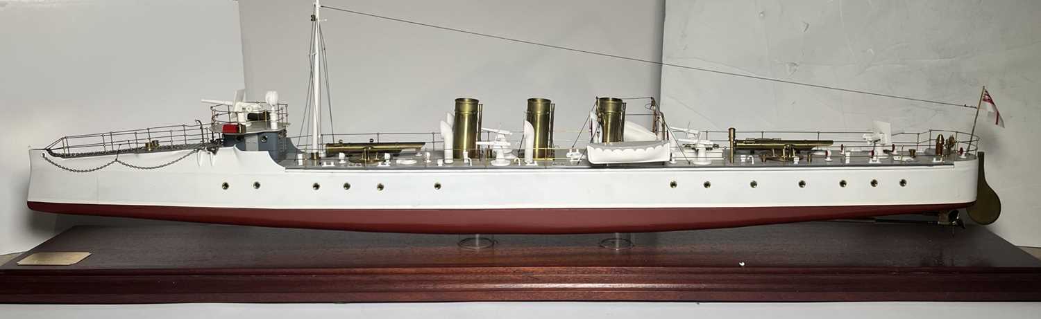 Lot 52 - A 1:48 SCALE AUXILIARY MODEL FOR H.M. TORPEDO BOAT DESTROYER 'BOXER', ORIGINALLY BUILT BY J.R. THORNYCROFT, CHISWICK [1894]