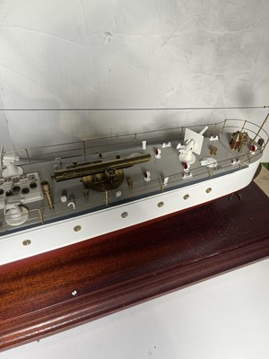 Lot 52 - A 1:48 SCALE AUXILIARY MODEL FOR H.M. TORPEDO BOAT DESTROYER 'BOXER', ORIGINALLY BUILT BY J.R. THORNYCROFT, CHISWICK [1894]
