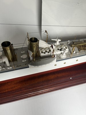Lot 52 - A 1:48 SCALE AUXILIARY MODEL FOR H.M. TORPEDO BOAT DESTROYER 'BOXER', ORIGINALLY BUILT BY J.R. THORNYCROFT, CHISWICK [1894]