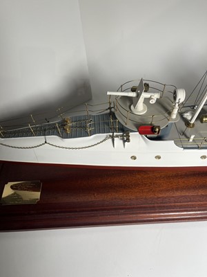 Lot 52 - A 1:48 SCALE AUXILIARY MODEL FOR H.M. TORPEDO BOAT DESTROYER 'BOXER', ORIGINALLY BUILT BY J.R. THORNYCROFT, CHISWICK [1894]