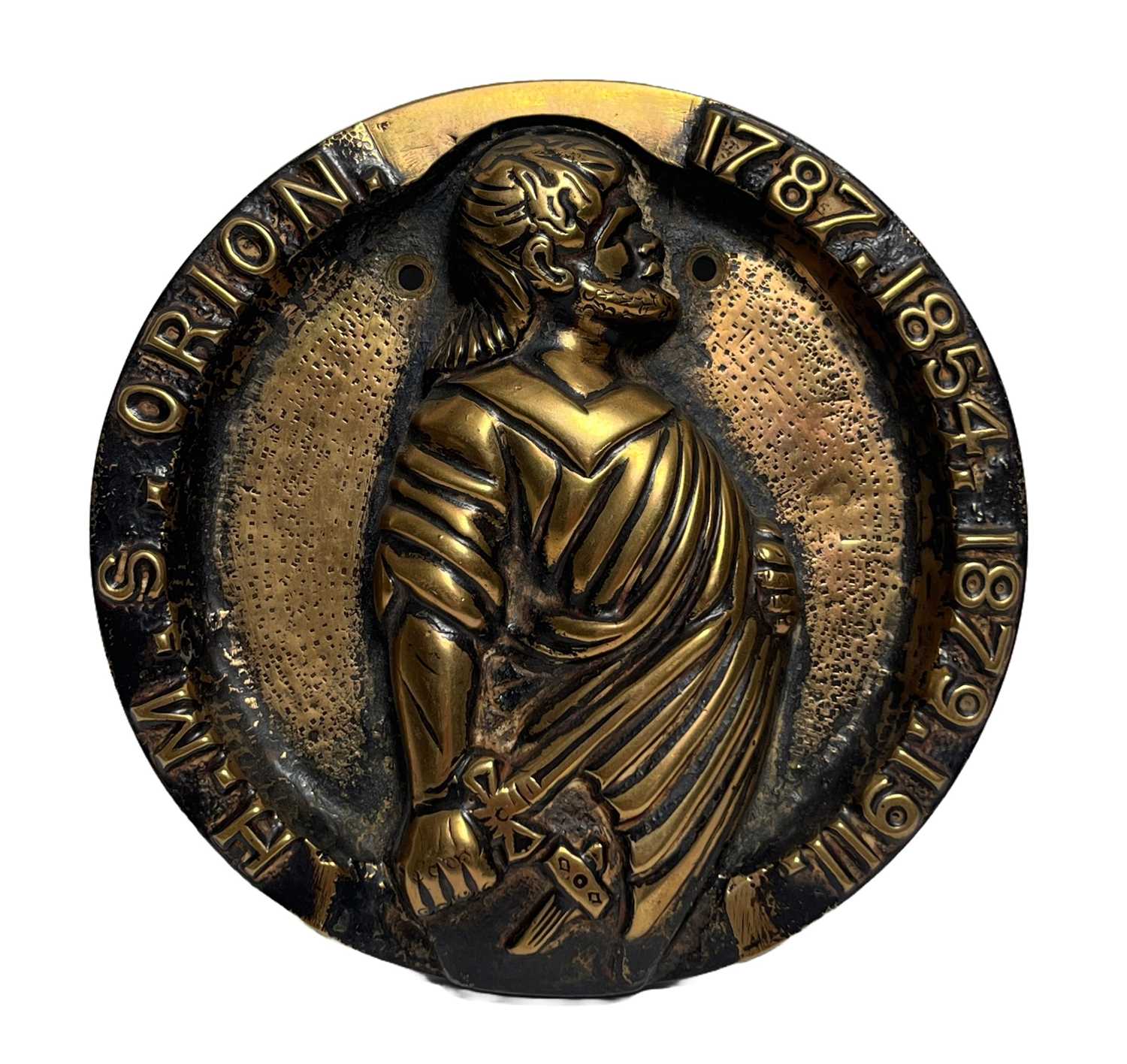 Lot 125 - A TOMPION FOR H.M.S. 'ORION', 1910