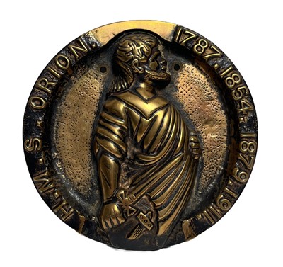 Lot 125 - A TOMPION FOR H.M.S. 'ORION', 1910