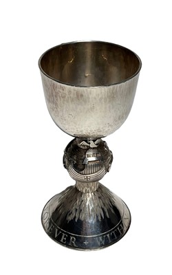 Lot 150 - AN ELIZABETH II SILVER GOBLET FOR THE WORSHIPFUL COMPANY OF SHIPWRIGHTS