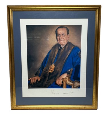 Lot 123 - AN AUTOGRAPH PORTRAIT OF H.R.H. THE DUKE OF EDINBURGH AS PERMANENT MASTER OF THE WORSHIPFUL COMPANY OF SHIPWRIGHTS