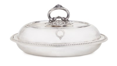 Lot 109 - A LATE 19TH CENTURY SILVER PLATED ENTRÉE DISH FOR THE ATLANTIC ROYAL MAIL STEAM NAVIGATION COMPANY ("GALWAY LINE")