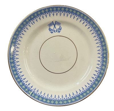 Lot 156 - A STRICK LINE SOUP BOWL AND SIDE PLATE, 20TH CENTURY