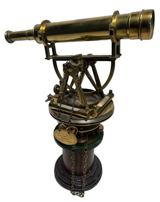 Lot 108 - A HALF-CIRCLE THEODOLITE BY SIMMS, LONDON, CIRCA 1820