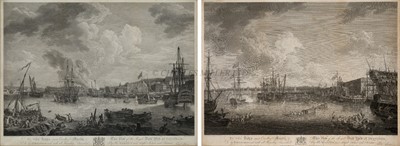 Lot 154 - VIEWS OF 'THE ROYAL DOCKYARD AT DEPTFORD' AND 'THE ROYAL DOCKYARD AT CHATHAM'