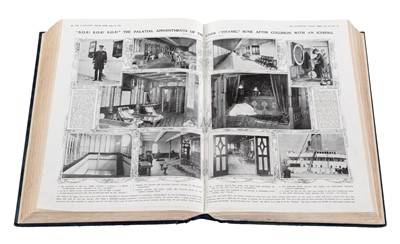 Lot 114 - A BOUND BOOK OF THE ILLUSTRATED LONDON NEWS INCLUDING THE 20 APRIL 1912 TITANIC EDITION