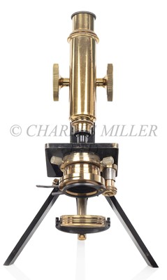 Lot 355 - A SWIFT TYPE BOTANIST'S PORTABLE MICROSCOPE BY W. WATSON & SONS LTD, LONDON, CIRCA 1900