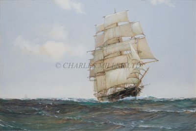 Lot 31 - δ MONTAGUE DAWSON (BRITISH, 1895-1973) The clipper 'Ocean Telegraph' leading 'Great Republic' in the tea race of 1859-60