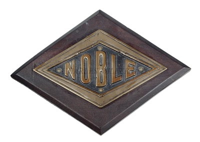 Lot 272 - AN UNOFFICIAL PATTERN BOAT BADGE FROM THE DESTROYER H.M.S. 'NOBLE', 1915