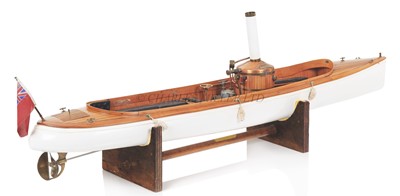 Lot 138 - A LIVE STEAM MODEL FOR THE EDWARDIAN RIVER LAUNCH 'OPAL' BY MARTEN, HOWES & BAYLISS