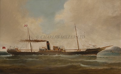 Lot 88 - JOHN BOURNE (BRITISH, 1861-1935) The Clan Line's cargo ship 'Clan Mackinnon'
