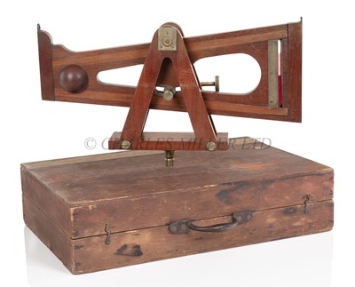 Lot 342 - A BLUNDELL-DESIGN WOODEN DRAINAGE LEVEL BY HORNE & CO., LONDON, CIRCA 1850