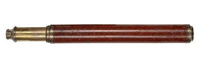 Lot 325 - A 19TH CENTURY 1½IN. SINGLE DRAW TELESCOPE BY T. HARRIS & SON, LONDON