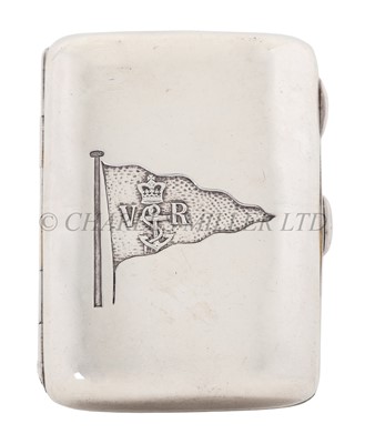 Lot 56 - A SILVER ROYAL VICTORIA YACHT CLUB CIGARETTE CASE