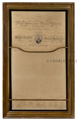 Lot 1 - A REMARKABLE PRINTED BROADSHEET REGARDING THE BATTLE OF TRAFALGAR