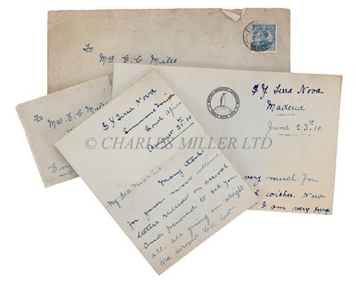 Lot 215 - TWO ANTARCTIC LETTERS FROM BOATSWAIN THOMAS ALFRED FORSTER FEATHER, 1910