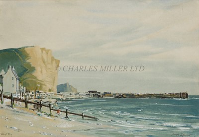 Lot 9 - δ NORMAN WILKINSON (BRITISH, 1878-1971) West Bay, Kent