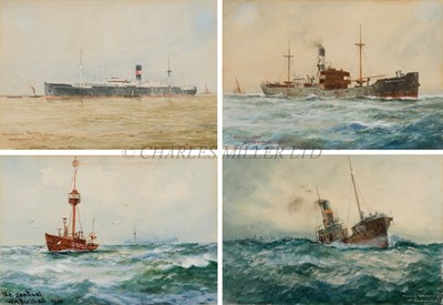 Lot 108 - A COLLECTION OF 5 X 7IN. CARD WATERCOLOURS BY WILLIAM MINSHALL BIRCHALL (BRITISH, 1884-1941)