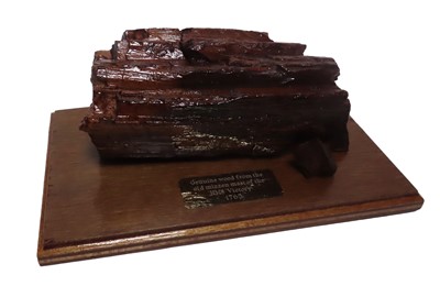 Lot 153 - A FRAGMENT OF H.M.S. VICTORY'S MIZZEN MAST