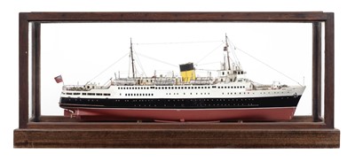 Lot 134 - A TRAVEL AGENT MODEL FOR THE T.S.S. FALAISE, BUILT BY WM. DENNY & BROS. DUMBARTON, FOR THE SOUTHERN RAILWAY, 1947