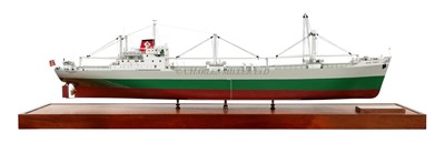 Lot 137 - A BUILDER'S BOARDROOM MODEL FOR THE SD14 CARGO SHIP M.V. 'WELSH TRIDENT', BUILT BY AUSTIN & PICKERSGILL, SUNDERLAND FOR WELSH ORE CARRIERS LTD., 1973
