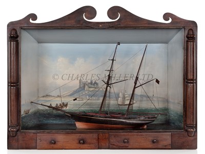Lot 11 - AN IMPRESSIVE CARPENTER'S MODEL FOR THE TRADING BRIG 'MARGARET HANNAH BELL' CIRCA 1860