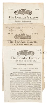 Lot 13 - LONDON GAZETTE EXTRAORDINARY WITH COLLINGWOOD'S DISPATCH, 1805