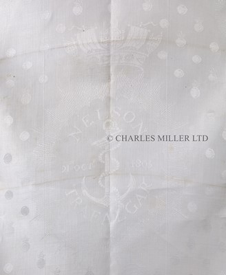 Lot 71 - A RARE SET OF COMMEMORATIVE NAPKINS, 1806