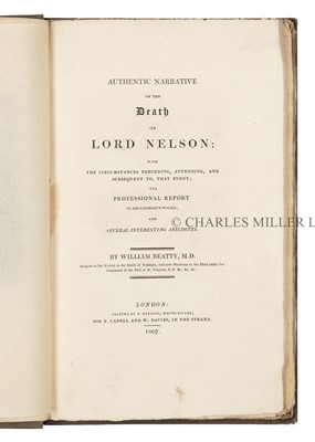 Lot 67 - LADY HAMILTON'S COPY OF 'THE DEATH OF NELSON' BY SIR WILLIAM BEATTY, 1807