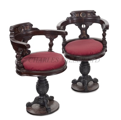 Lot 111 - PAIR OF CHAIRS FOR THE NEW ZEALAND SHIPPING COMPANY