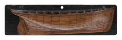 Lot 51 - A HALF-FRAMED BUILDER'S MODEL FOR THE ROYAL WESTERN YACHT CLUB'S CUTTER YACHT 'LUCIDORA', 1869