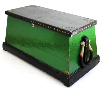 Lot 28 - A 19TH CENTURY SAILOR'S SEA CHEST
