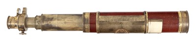 Lot 196 - Ø A 2IN. FOUR DRAW RANDS-PATENT ORDNANCE TELESCOPE BY WILLIAM WATKINS, LONDON, CIRCA 1799
