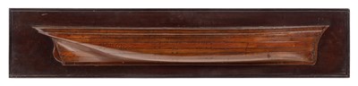Lot 17 - A 19TH CENTURY BUILDER'S HALF BLOCK MODEL FOR A MERCHANTMAN