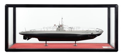 Lot 243 - A RESTORED BUILDER'S MODEL FOR THE GERMAN SUBMARINE 'U-17', BY GERMANIAWERFT, KIEL, 1935