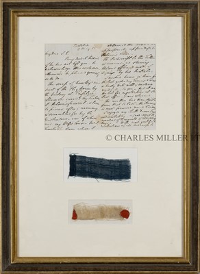 Lot 51 - TWO FRAGMENTS OF THE ENSIGN FLOWN BY VICTORY AT TRAFALGAR