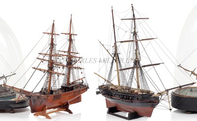 Lot 203 - A 19TH CENTURY SAILOR'S MODEL FOR MAN O'WAR, CIRCA 1850
