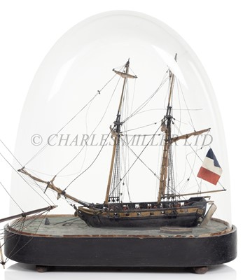 Lot 205 - A FRENCH SAILOR'S MODEL FOR A 14-GUN BRIG SLOOP, CIRCA 1820
