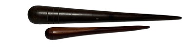 Lot 10 - TWO 19TH CENTURY LIGNUM VITAE FIDS