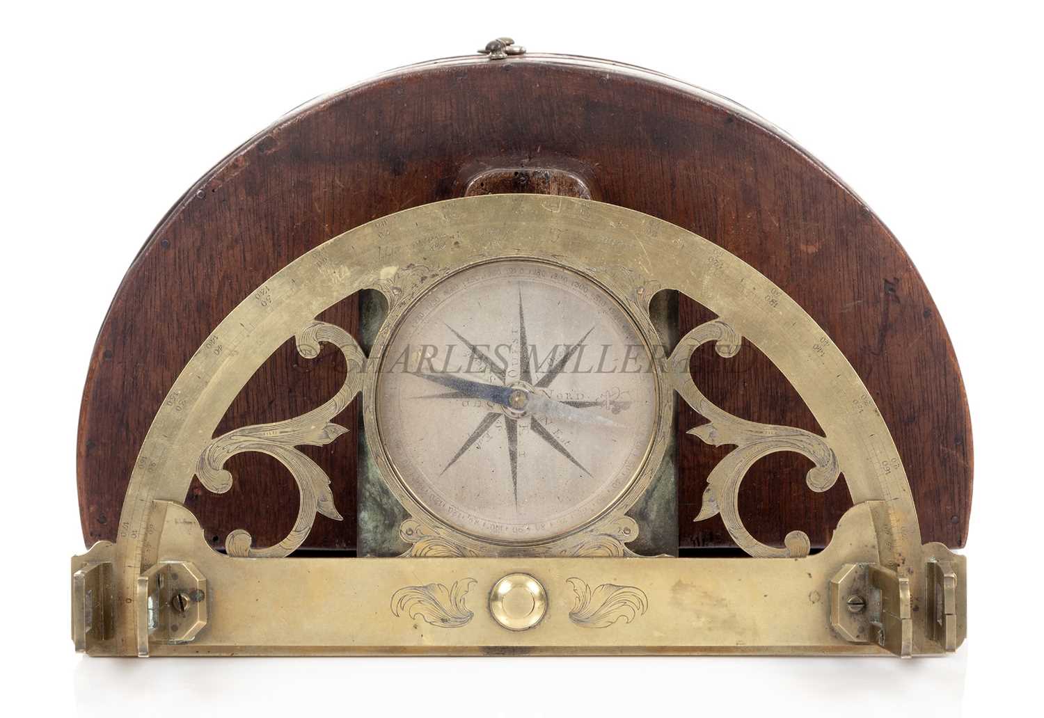 Lot 295 - A GRAPHOMETER BY LENNEL, PARIS, 1777