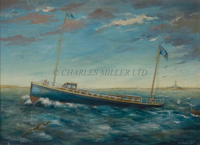 Lot 285 - δ DOROTHY ELIZABETH COOPER (BRITISH, 1904-1990) The Royal Air Force seaplane tender 'Major' underway