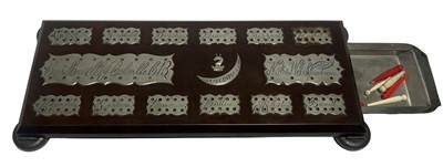 Lot 29 - A SAILOR MADE CRIBBAGE BOARD FOR ADMIRAL SIR STANLEY CECIL JAMES COLVILLE, 1902