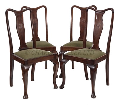 Lot 101 - A SET OF FIRST CLASS CABIN DRESSING TABLE CHAIRS FOR P&O LINERS, CIRCA 1920