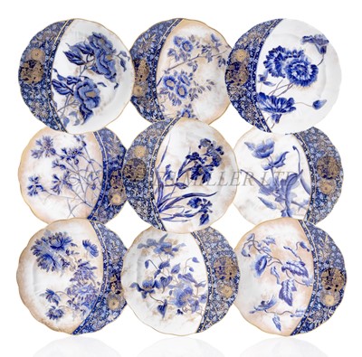 Lot 110 - A COLLECTION OF NINE IMARI PATTERN DINING PLATES FOR THE INMAN LINE, CIRCA 1890